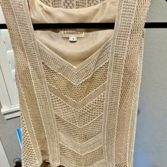 Damianou VINTAGE Metallic Champagne Maxi 2pc Dress | Size S | MSRP was $900 - Picture 10 of 11